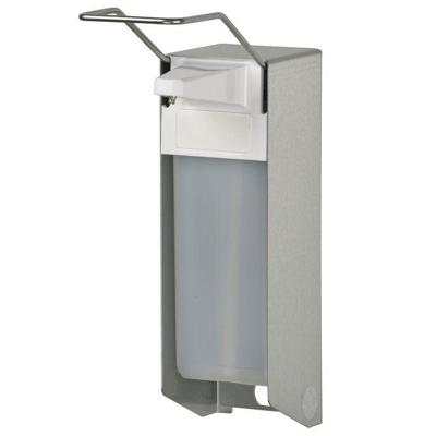Zeepdispenser ingoman lange beugel 1000ml zilver Zeepdispenser ingoman lange beugel 1000ml zilver