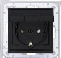 Kopp HK07 antraciet IP44 inbouw stopcontact RA deksel - 4623160 - thumbnail