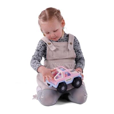 Cavallino jeep roze met 2 speelfiguren Cavallino jeep roze met 2 speelfiguren