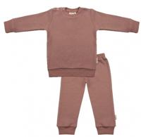 Little Indians pyjama met structuur oudroze - thumbnail