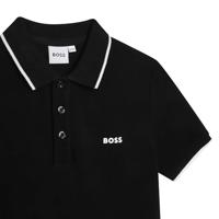 Hugo Boss Logo Polo Kids Zwart - Maat 9/10 jaar - Kleur: Zwart | Soccerfanshop - thumbnail