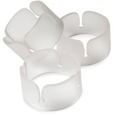 Ballon clip ringen transparant - 6 stuks