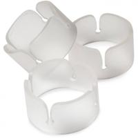 Ballon clip ringen transparant - 6 stuks - thumbnail