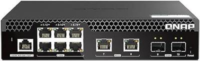 QNAP QSW-M2106R-2S2T netwerk-switch Managed L2 10G Ethernet (100/1000/10000) 1U Zwart QNAP QSW-M2106R-2S2T netwerk-switch Managed L2 10G Ethernet (100/1000/10000) 1U Zwart