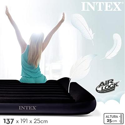 Intex 64148ND FULL PILLOW REST CLASSIC AIRBED Luchtbed (l x b x h) 191 x 137 x 25 cm Zwart Intex 64148ND FULL PILLOW REST CLASSIC AIRBED Luchtbed (l x b x h) 191 x 137 x 25 cm Zwart