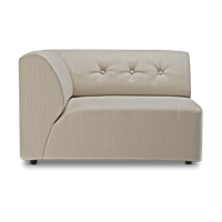 HKliving Vint bank left 1,5-seat Pure Ivory - thumbnail