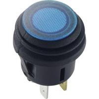 TRU COMPONENTS 1587920 TC-R13-527D2B Drukschakelaar 14 V/DC 20 A 1x aan/uit Continu Blauw 1 stuk(s) - thumbnail