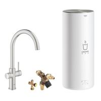 Kokendwaterkraan GROHE Red New Duo met C Uitloop en L Size Boiler RVS - thumbnail