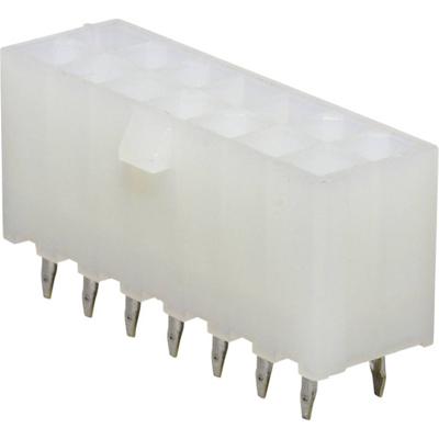 Molex 39281143 Female header, inbouw (standaard) Totaal aantal polen: 14 Rastermaat: 4.2 mm Inhoud: 1 stuk(s) Bag