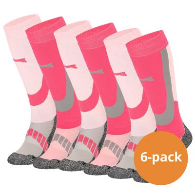 Xtreme Skisokken Unisex 6-pack Multi Pink-39/42