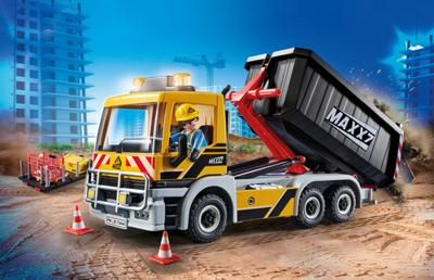 PLAYMOBIL City Action vrachtwagen met wissellaadbak 70444