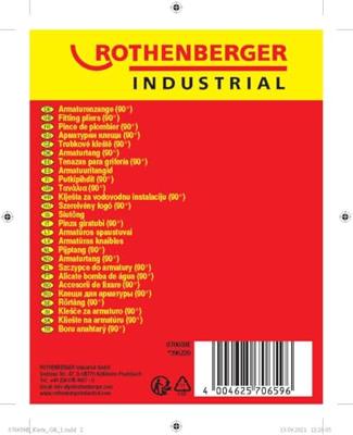 Rothenberger Pijptang Zweeds model 90° - ROT070659E - thumbnail