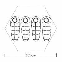 VidaXL Tent 4-persoons grijs - thumbnail