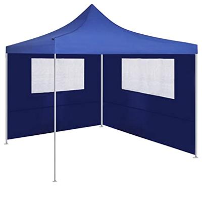 Prieelzijwand met ramen 4x2 m blauw - thumbnail