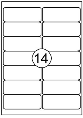 Etiket Quantore 99.1x38.1mm 1400 stuks Etiket Quantore 99.1x38.1mm 1400 stuks