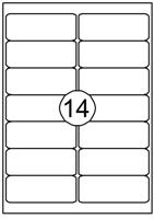 Etiket Quantore 99.1x38.1mm 1400 stuks - thumbnail