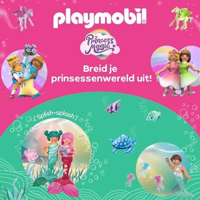 PLAYMOBIL Princess Magic koetsrit met prins en prinses 71846 - thumbnail