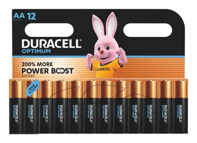 Batterij duracell optimum 12x aa Batterij duracell optimum 12x aa