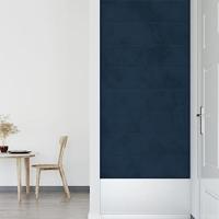 Wandpanelen 12 st 2,16 m 60x30 cm fluweel blauw - thumbnail