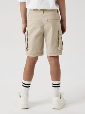 Name it zomer short jongens - cargo - taupe - Nkmryan