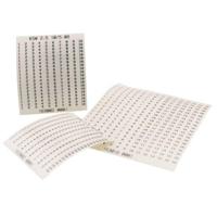 Weidmüller 1630200001 Klemmarkering Wit 10 stuk(s) - thumbnail