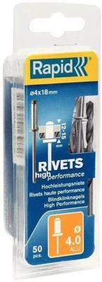 Rapid High performance klinknagel Ø4.0 x 18 mm - 5000386 Rapid High performance klinknagel Ø4.0 x 18 mm - 5000386