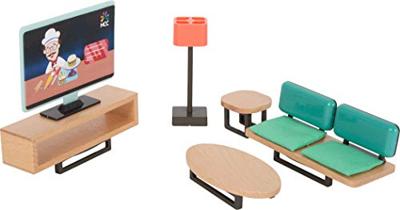 Small Foot houten poppenhuis meubeltjes modern set, 31dlg. - thumbnail