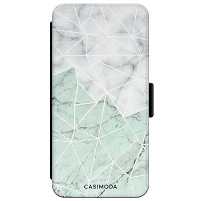 iPhone XR flipcase - Marmer mint mix iPhone XR flipcase - Marmer mint mix