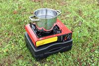 Gasfornuis - ROTHENBERGER - GOURMET RS 220 - 2000 W - Rood en zwart - thumbnail