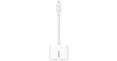 Belkin Rockstar Lightning-Audio- und Ladeadapter (iPhone Lightning-Audio-Adapter/Ladeadapter für iPhone 13, 13 Pro, 13 Pro Max, 13 mini, 12, 12 Pro/Pro Max, 12 mini etc.)