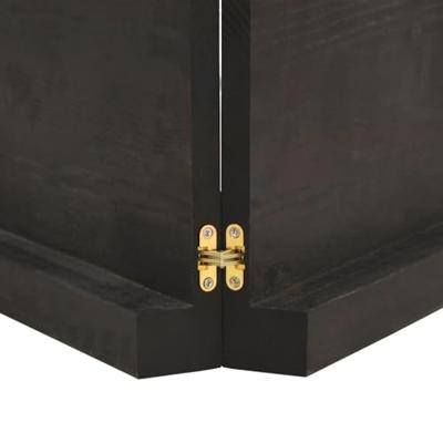 Tafelblad natuurlijke rand 140x50x(2-6)cm eikenhout donkerbruin