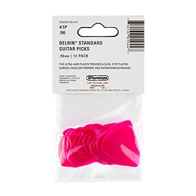 Dunlop Delrin 500 0.96mm 12-pack plectrumset donker roze Dunlop Delrin 500 0.96mm 12-pack plectrumset donker roze