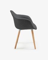 Kevya stoel  donkergrijs - thumbnail