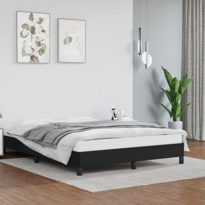 Bedframe kunstleer zwart 140x190 cm Bedframe kunstleer zwart 140x190 cm