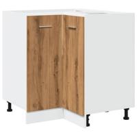 Keukenkastje 75,5x75,5x81,5 cm bewerkt hout artisanaal eiken - thumbnail