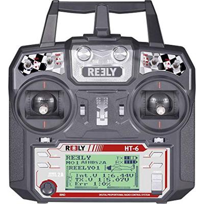 Reely HT-6 RC handzender 2,4 GHz Aantal kanalen: 6 Incl. ontvanger Reely HT-6 RC handzender 2,4 GHz Aantal kanalen: 6 Incl. ontvanger
