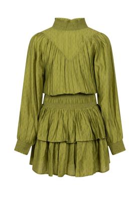 Dress Phyllis Jacquard Vis Mossgreen
