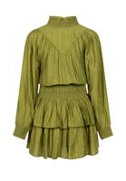 Dress Phyllis Jacquard Vis Mossgreen - thumbnail
