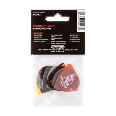 Dunlop PVP101 Variety Pack Light/Medium 12 Pack Dunlop PVP101 Variety Pack Light/Medium 12 Pack