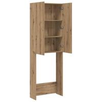 Wasmachinekast 64x25,5x190 cm artisanaal eikenkleur - thumbnail