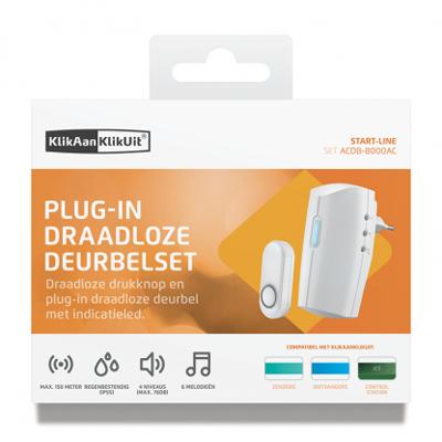 Klikaanklikuit 1066417 - gong met drukknp acdb-8000ac | 1 stuks Klikaanklikuit 1066417 - gong met drukknp acdb-8000ac | 1 stuks