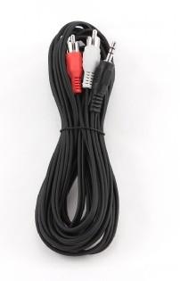 Gembird 5m, 3.5mm/2xRCA, M/M Gembird 5m, 3.5mm/2xRCA, M/M