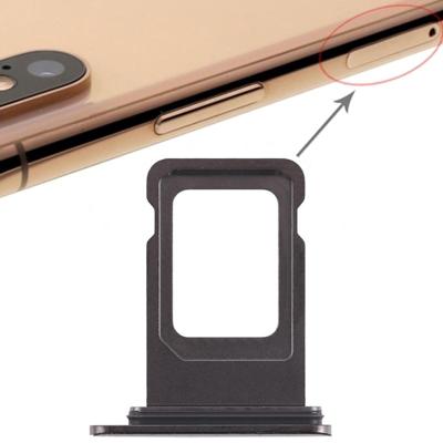 Dubbele SIM-kaart lade voor iPhone XS Max (dubbele SIM-kaart) (zwart)