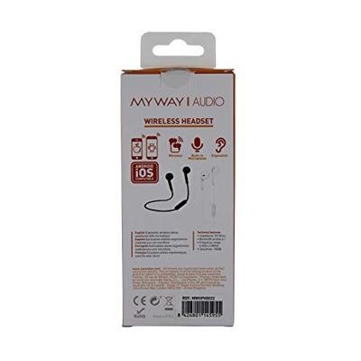 Hoofdtelefoon met microfoon Myway Zwart Hoofdtelefoon met microfoon Myway Zwart