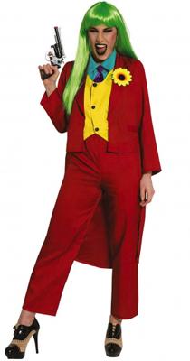 The Joker Kostuum Dames Rood