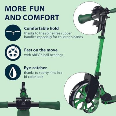 Hudora scooter step up 145 junior groen