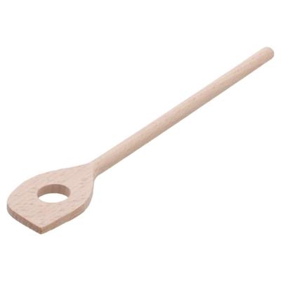 Patisse pollepel met gat hout 30cm Patisse pollepel met gat hout 30cm