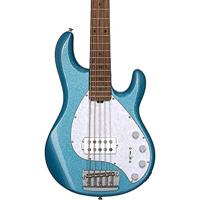 Sterling by Music Man StingRay Ray34 Blue Sparkle elektrische basgitaar - thumbnail