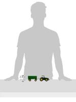 Siku 1953 John Deere met aanhanger 1:50 - thumbnail