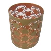 Metalen Waxinelichthouder - Waaiers (ca. 11,5 x 10 cm) - thumbnail